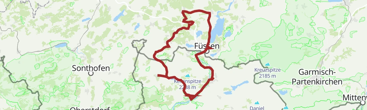 Route map: Forggenseerunde